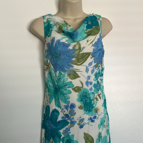 VINTAGE AFTERDARK SEQUENCE FLOOR LENGTH DRESS - Picture 4 of 11